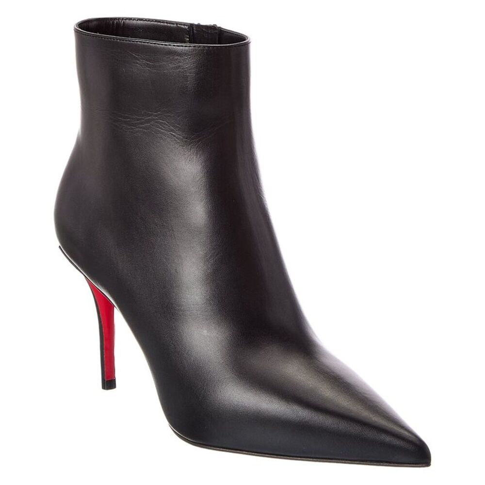 Christian Louboutin Miss Z 90 Leather Bootie, Black